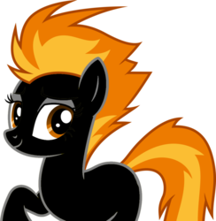Size: 728x745 | Tagged: artist needed, safe, spitfire, pegasus, pony, g4, count pony, happy, lazy, recolor, show accurate, simple background, smiling, solo, transparent background, wat