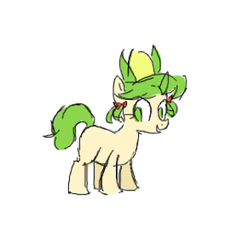 Size: 315x297 | Tagged: safe, artist:pochatochek, oc, oc only, pony, pigtails, solo