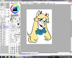 Size: 604x483 | Tagged: safe, artist:pochatochek, pony, bust, horns, ponified, solo, star vs the forces of evil