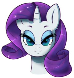 Size: 1070x1115 | Tagged: safe, artist:hearlesssoul, rarity, g4, bust, female, looking at you, portrait, simple background, smiling, solo, transparent background