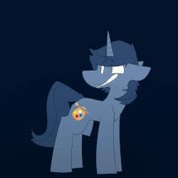Size: 900x900 | Tagged: safe, artist:aquestionableponyblog, oc, oc only, oc:b.b., animated, color, cute, gif, smiling, solo
