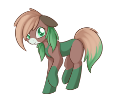 Size: 1640x1370 | Tagged: safe, artist:dusthiel, oc, oc only, oc:ginko, earth pony, pony, colored pupils, female, mare, raised hoof, simple background, solo, transparent background