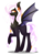 Size: 1657x2113 | Tagged: safe, artist:huirou, oc, oc only, oc:illona, bat pony, pony, chest fluff, female, mare, raised hoof, simple background, solo, spread wings, transparent background