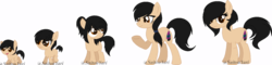 Size: 900x217 | Tagged: safe, artist:t-aroutachiikun, oc, oc only, oc:lovely cupcake, earth pony, pony, age progression, baby, baby pony, female, filly, mare, simple background, solo, transparent background