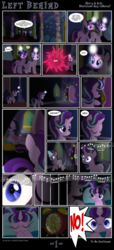 Size: 2000x4381 | Tagged: safe, artist:dsana, spike, starlight glimmer, twilight sparkle, oc, oc:aurora, alicorn, dragon, pony, unicorn, comic:left behind, g4, alarm clock, clock, comic, cute, female, filly, filly starlight glimmer, glimmerbetes, high res, light spell, lullaby, male, mama twilight, mare, mother and child, mother and daughter, mother and son, music notes, sleeping, spikabetes, spikelove, teleportation, twiabetes, twilight sparkle (alicorn), twilight's castle, younger