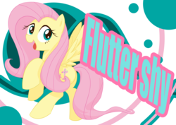 Size: 4093x2894 | Tagged: safe, artist:lemonspark, fluttershy, pony, g4, female, flying, high res, open mouth, smiling, solo, wallpaper