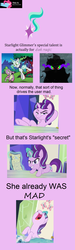 Size: 940x3128 | Tagged: safe, edit, edited screencap, screencap, king sombra, pinkie pie, rarity, spike, starlight glimmer, dragon, pony, unicorn, g4, the crystal empire, the cutie re-mark, cropped, dark magic, female, headcanon, inspirarity, magic, male, mare, possessed