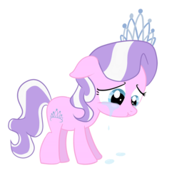 Size: 906x938 | Tagged: safe, artist:waffleberry, diamond tiara, earth pony, pony, g4, crying, female, filly, sad, scrunchy face, simple background, solo, transparent background