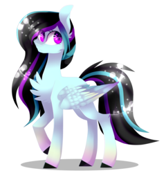 Size: 2065x2153 | Tagged: safe, artist:huirou, oc, oc only, oc:rosalina skies, pegasus, pony, chest fluff, female, high res, mare, raised hoof, solo
