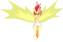 Size: 1270x846 | Tagged: safe, artist:ra1nb0wk1tty, sunset shimmer, equestria girls, g4, daydream shimmer, female, simple background, solo, white background