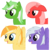 Size: 2268x2268 | Tagged: safe, artist:joey, oc, oc only, oc:comment, oc:downvote, oc:favourite, oc:upvote, alicorn, earth pony, pegasus, pony, unicorn, derpibooru, g4, .svg available, april fools, april fools 2017, arrow, bust, collage, derpibooru ponified, female, floppy ears, frown, group, hairclip, high res, icon, mare, meta, open mouth, ponified, portrait, quartet, ribbon, side view, simple background, smiling, speech bubble, spread wings, stars, svg, symbol, transparent background, vector, wings
