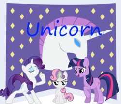 Size: 800x687 | Tagged: safe, artist:rozyfly10, rarity, sweetie belle, twilight sparkle, pony, unicorn, g4