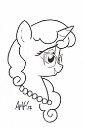 Size: 2002x2982 | Tagged: safe, artist:tony fleecs, oc, oc only, oc:graphia, pony, unicorn, glasses, high res