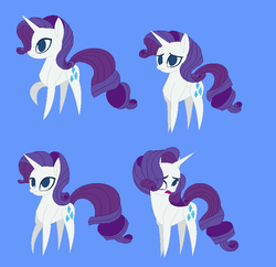 Size: 764x740 | Tagged: safe, artist:lilllyeevee, rarity, g4, female, haycartes' method, paper pony, raised hoof, safepony, simple background, solo