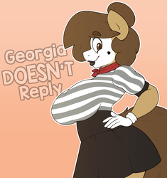 Size: 2824x3000 | Tagged: safe, artist:stunnerpone, oc, oc only, oc:georgia lockheart, anthro, clothes, high res, lipstick, mime, solo