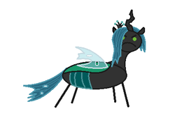 Size: 414x296 | Tagged: safe, artist:watermelon changeling, derpibooru exclusive, queen chrysalis, changeling, g4, 1000 hours in ms paint, >:c, angry, female, frown, looking at you, ms paint, simple background, solo, stick figure, white background