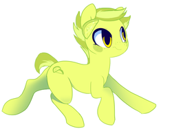 Size: 601x460 | Tagged: safe, artist:sorasku, oc, oc only, oc:lemon lime, earth pony, pony, female, mare, simple background, solo, white background