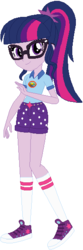 Size: 186x562 | Tagged: safe, artist:ra1nb0wk1tty, sci-twi, twilight sparkle, equestria girls, g4, legend of everfree, boots, camp everfree outfits, clothes, converse, female, glasses, looking at you, raised leg, shoes, shorts, simple background, sneakers, socks, solo, white background