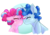 Size: 3269x2305 | Tagged: dead source, safe, artist:shiny-cooler, party favor, pinkie pie, pony, g4, blushing, eyes closed, female, high res, male, nuzzling, ship:partypie, shipping, stallion, straight