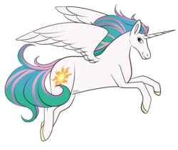 Size: 1024x863 | Tagged: safe, artist:beashay, princess celestia, pony, g4, cute, cutelestia, female, hoers, majestic, mare, rearing, simple background, solo, transparent background