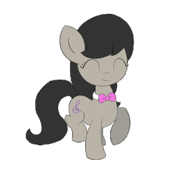 Size: 1200x1200 | Tagged: safe, artist:bugplayer, octavia melody, earth pony, pony, g4, animated, cute, dancing, female, gif, happy, mare, prancing, simple background, smiling, solo, tavibetes, transparent background, trotting, trotting in place