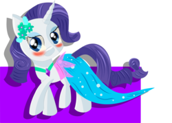 Size: 3879x2777 | Tagged: safe, artist:brok-enwings, rarity, pony, unicorn, g4, blushing, clothes, dress, female, high res, mare, solo