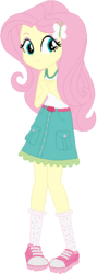 Size: 195x545 | Tagged: safe, artist:ra1nb0wk1tty, fluttershy, equestria girls, g4, my little pony equestria girls: legend of everfree, camp everfree outfits, clothes, female, shoes, shorts, simple background, socks, solo, white background