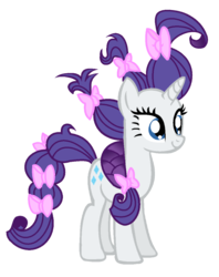 Size: 696x880 | Tagged: safe, artist:little903, rarity, pony, g4, sisterhooves social, bow, female, hair bow, simple background, solo, transparent background, vector