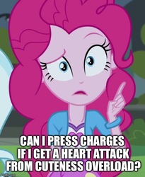 Size: 500x609 | Tagged: safe, edit, edited screencap, screencap, pinkie pie, equestria girls, g4, my little pony equestria girls: friendship games, image macro, meme, pinkie's questions meme