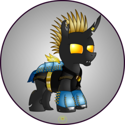 Size: 4000x4000 | Tagged: safe, artist:lakword, oc, oc only, oc:switch, changeling, big, burrower, fat, male, simple background, spikey, transparent background, yellow changeling