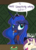 Size: 3445x4823 | Tagged: safe, artist:darkest-lunar-flower, kibitz, princess luna, g4, absurd resolution, eating, food, looking at you, messy eating, not blood, pasta, screaming