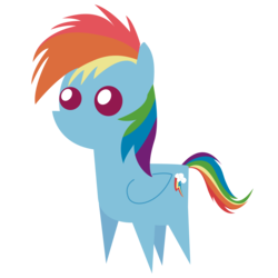 Size: 2500x2500 | Tagged: safe, artist:littletigressda, rainbow dash, pegasus, pony, g4, female, filly, filly rainbow dash, high res, pointy ponies, simple background, transparent background