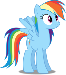 Size: 3493x4000 | Tagged: safe, artist:dashiesparkle, rainbow dash, pegasus, pony, g4, read it and weep, .svg available, female, high res, mare, simple background, smiling, solo, transparent background, vector