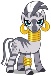 Size: 2008x3000 | Tagged: safe, artist:brony-works, zecora, zebra, g4, female, high res, looking at you, simple background, smiling, solo, transparent background, vector