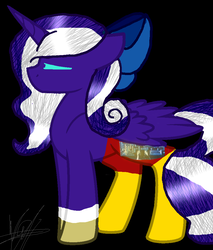 Size: 850x1000 | Tagged: safe, artist:foxlover912, oc, oc only, oc:lottery248 purple, alicorn, pony, alicorn oc, solo