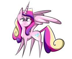 Size: 950x770 | Tagged: safe, artist:tctwig, princess cadance, alicorn, pony, g4, female, simple background, solo, spread wings, transparent background, wings