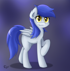 Size: 1700x1727 | Tagged: safe, artist:thunder chaser, oc, oc only, oc:gabriel, bat pony, pony, commission, solo