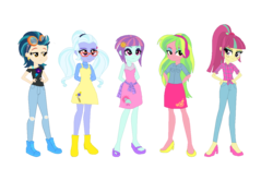 Size: 1234x765 | Tagged: dead source, safe, artist:animeponynintendo, indigo zap, lemon zest, sour sweet, sugarcoat, sunny flare, equestria girls, g4, shadow five