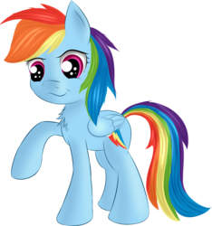 Size: 3043x3254 | Tagged: safe, artist:brok-enwings, rainbow dash, pegasus, pony, g4, chest fluff, female, high res, mare, simple background, solo, transparent background