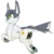 Size: 2770x2770 | Tagged: safe, artist:zapplebow, oc, oc only, oc:ruffle, original species, plane pony, pony, butt engines, f-4 phantom ii, female, green eyes, high res, jet, mare, plane, simple background, underhoof, wheel