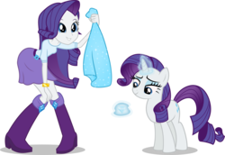 Size: 7500x5153 | Tagged: safe, artist:limedazzle, rarity, human, pony, equestria girls, g4, absurd resolution, boots, bracelet, clothes, cute, dress, female, high heel boots, human ponidox, jewelry, mare, pony counterpart, raribetes, self ponidox, show accurate, simple background, skirt, square crossover, transparent background, vector