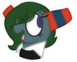 Size: 614x498 | Tagged: safe, artist:thefanficfanpony, oc, oc only, oc:feather bangs, cup, night in the woods, open mouth