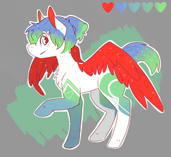 Size: 1160x1066 | Tagged: safe, artist:coyotebears, oc, oc only, pegasus, pony, raised hoof, solo