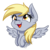 Size: 1300x1300 | Tagged: safe, artist:jack-pie, derpy hooves, pegasus, pony, g4, cute, female, happy, mare, open mouth, simple background, smiling, solo, transparent background