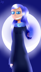 Size: 1024x1816 | Tagged: safe, artist:jgirl901, nightmare moon, human, g4, female, humanized, magic, moon, solo