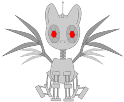 Size: 1171x958 | Tagged: safe, artist:frannis, pony, robot, robot pony, simple background, solo, transparent background