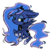 Size: 900x900 | Tagged: safe, artist:creepyfreddy, princess luna, alicorn, pony, g4, female, simple background, solo, transparent background