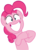 Size: 7000x9700 | Tagged: safe, artist:tardifice, pinkie pie, celestial advice, g4, absurd resolution, clapping, female, irrational exuberance, simple background, smiling, solo, transparent background, vector