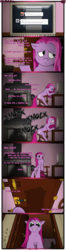 Size: 1245x4742 | Tagged: safe, artist:underwoodart, pinkie pie, earth pony, pony, ask pink-pony, g4, ask, comic, computer, door, high res, pinkamena diane pie, scared, tumblr