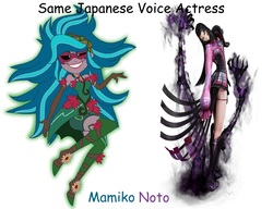 Size: 1308x1002 | Tagged: safe, gaea everfree, gloriosa daisy, equestria girls, g4, my little pony equestria girls: legend of everfree, exploitable meme, mamiko noto, meme, oichi, same voice actor, sengoku basara